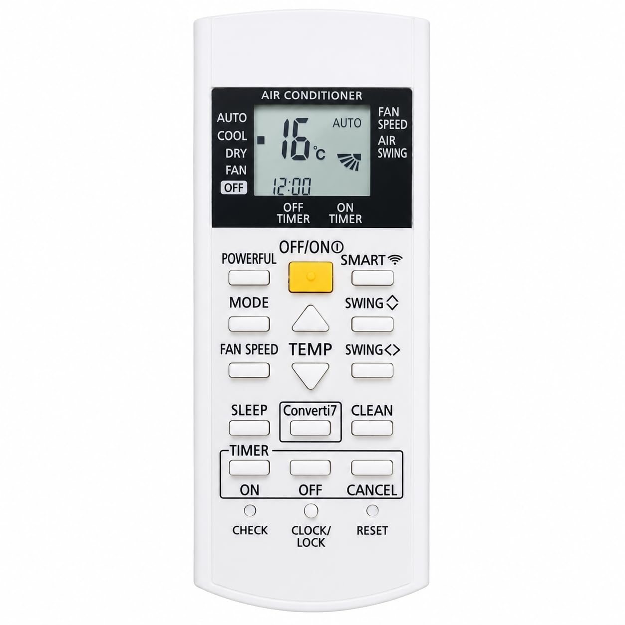 Universal AC Remote comptible for Panasonic Inverter Split AC Remote no 318 Smart WiFi Converti7 1 Ton 1.5 Ton 2 Ton 2 Star 3 Star -4 Star 5 Star (Exactly Same Remote Will Only Work)-image-48