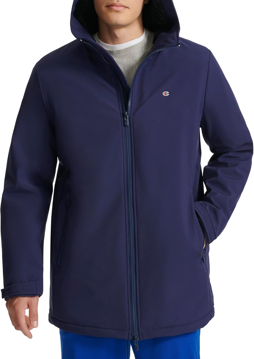 Champion Men's Mid-length Soft Shell Performance Jacket With Sherpa Lining - Image 5
