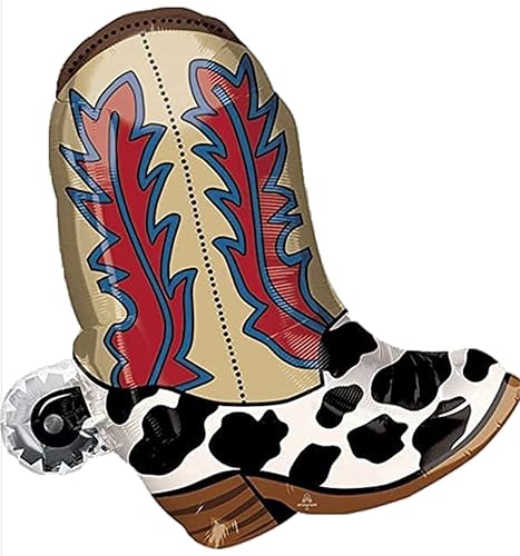 Miniatura 4 de Botas de vaquero Howdy Feliz Cumpleaños Fiesta Globos Decoración Suministros Occidental rodeo