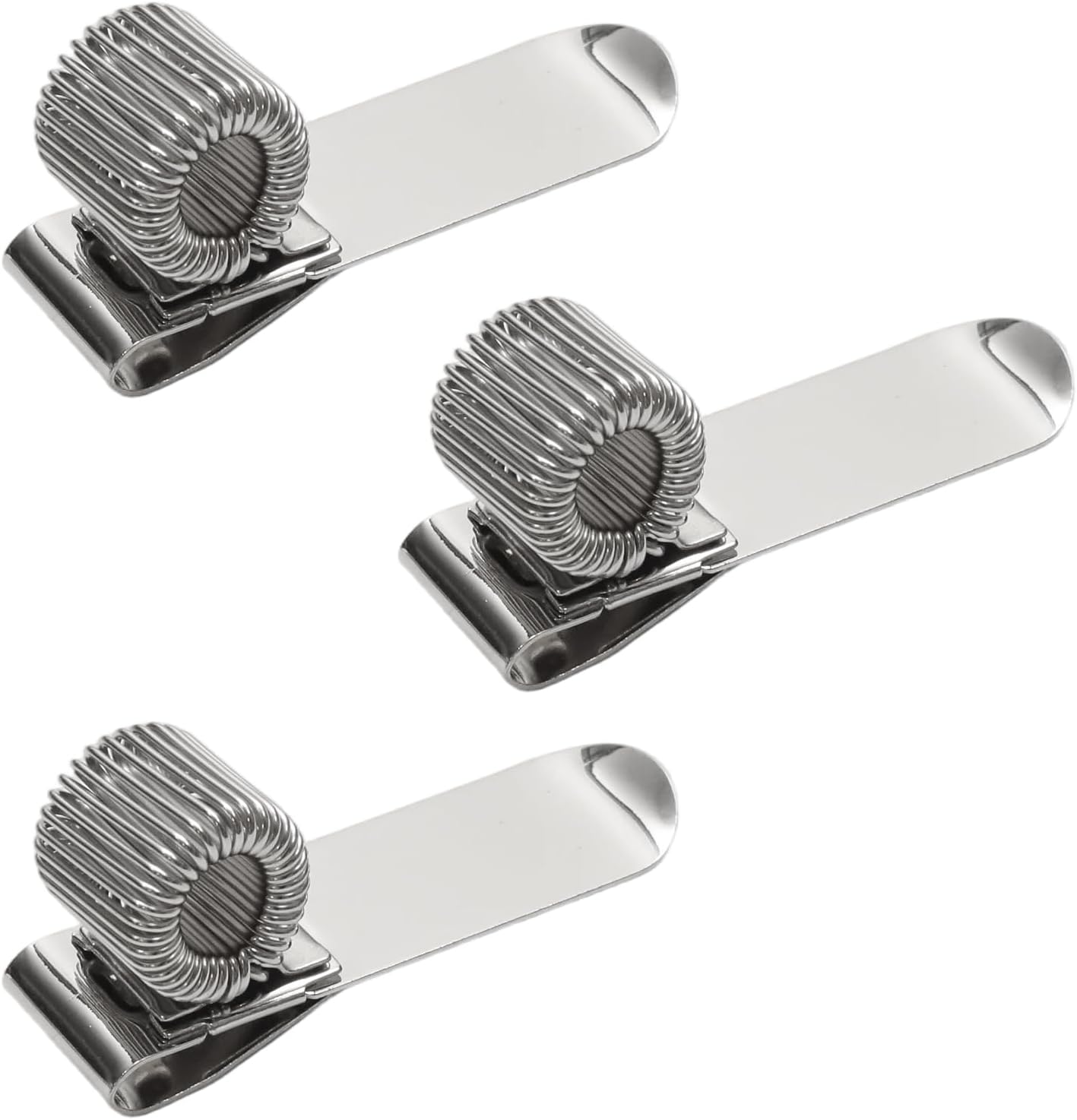 3PCS Metal Pen Clip Adjustable Spring Loop Clip