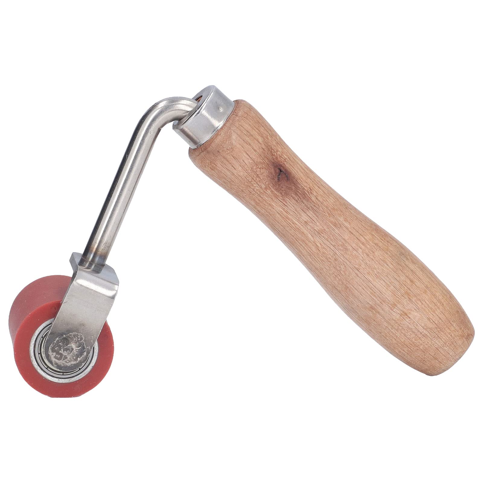 Rodillo de costura de silicona de 1,7 pulgadas de ancho, cojinete de doble dirección, mango ergonómico de madera y soldadura de lona y techo de lona EPDM