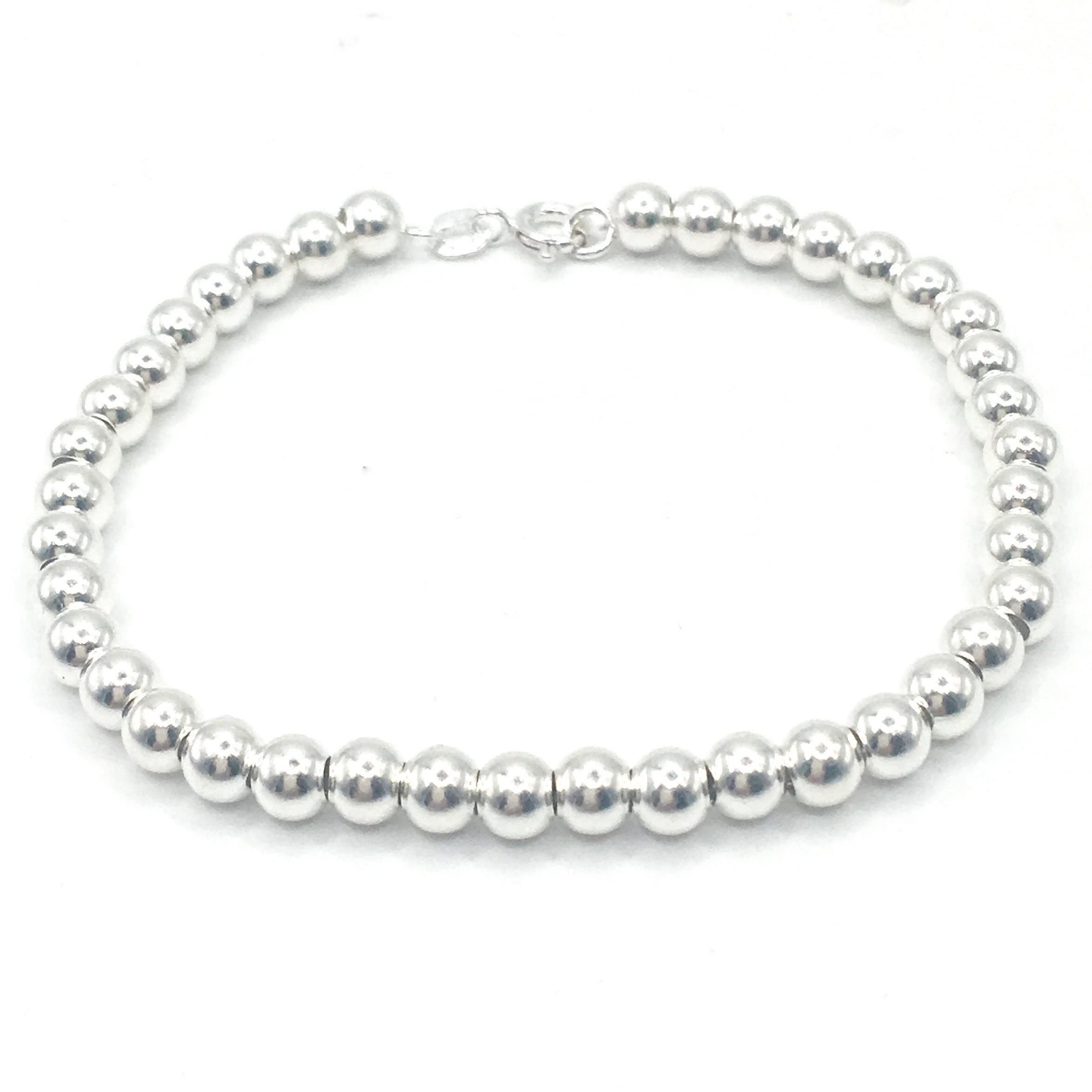 MASBARATA PULSERA BOLAS PLATA DE LEY.
