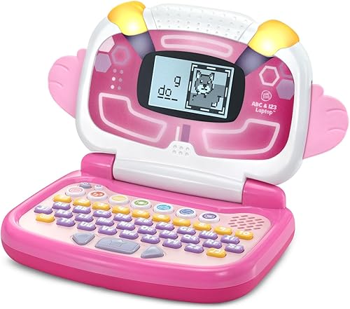 Miniatura 2 de LeapFrog ABC y 123 Laptop para preescolares de 3 a 7 años, color rosa