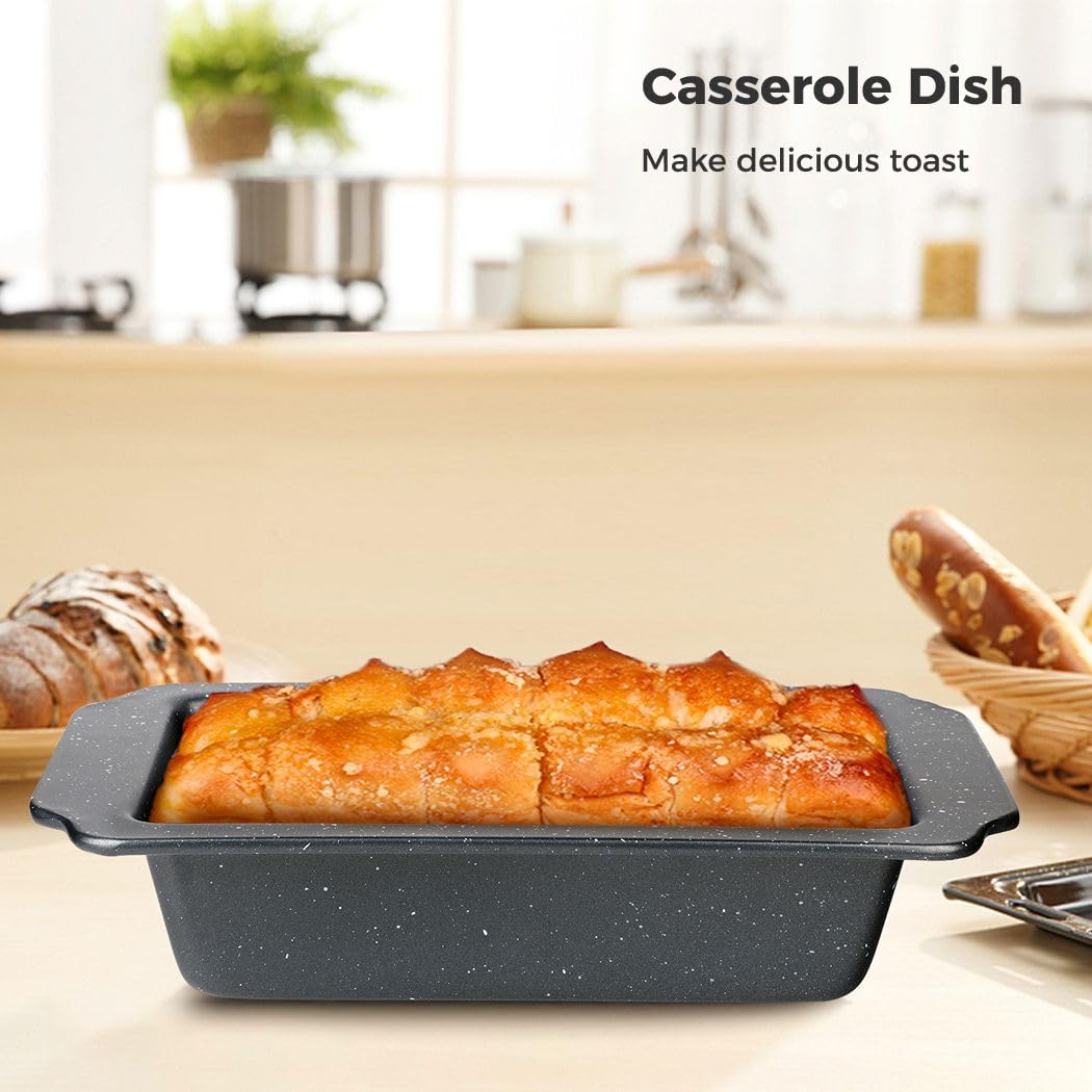 2 moldes de pan de acero al carbono: molde rectangular antiadherente para tostadas