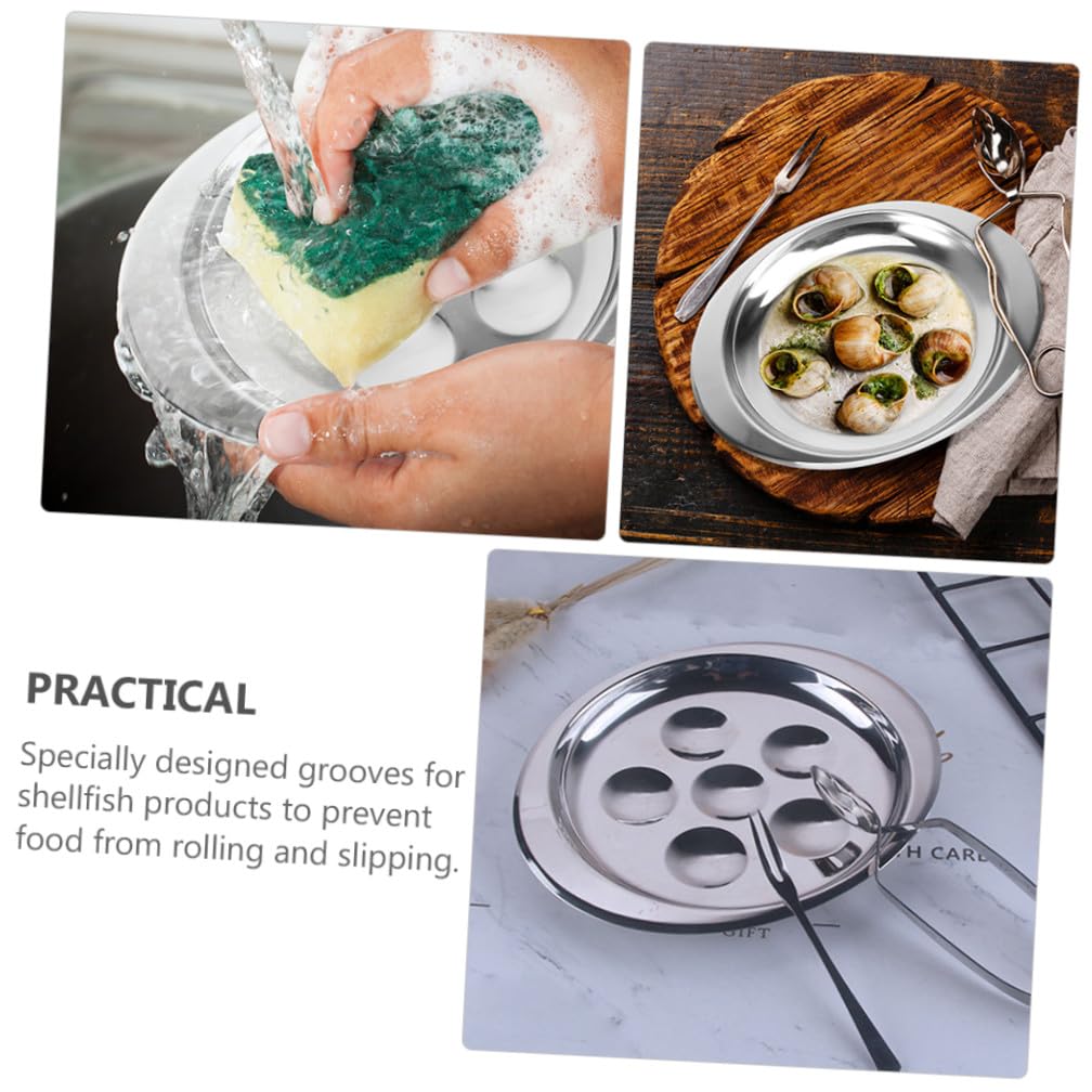 Ensemble Ustensile Cuisine Escargot 1 Set en Acier Inoxydable