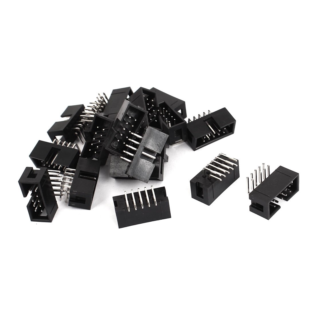 Aexit Right Angle Audio & Video Accessories 10pins 2.54mm Pitch IDC Box Pin Headers Connectors Connectors & Adapters 18 Pcs