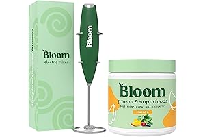 Bloom Travel Packets: Superfood Greens Powder with Digestive Enzymes, Probiotics, Prebiotics, Gut...