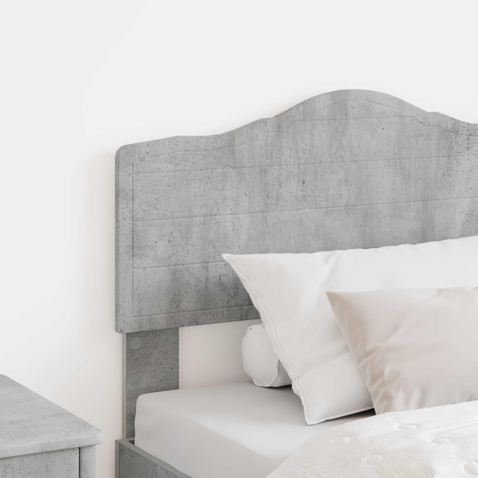 Testiera moderna in cemento grigio 80 cm in legno resistente letto testiera per camera da letto elegante cabecera de cama, facile da montare