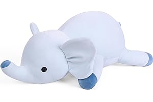 24" Blue Elephant Weighted Stuffed Animal: Comforting Companion for All Ages