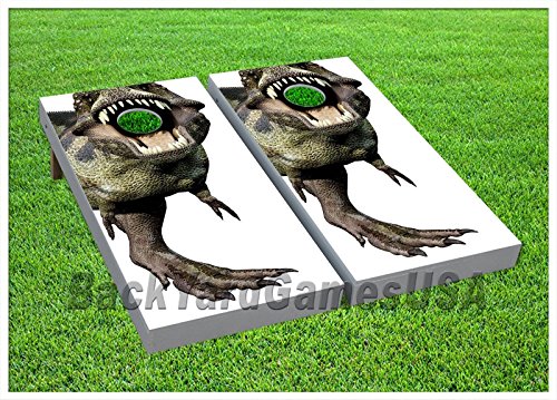 Dinosaur Custom Cornhole Boards BEANBAG TOSS Game Bags T Rex Dino Set 280