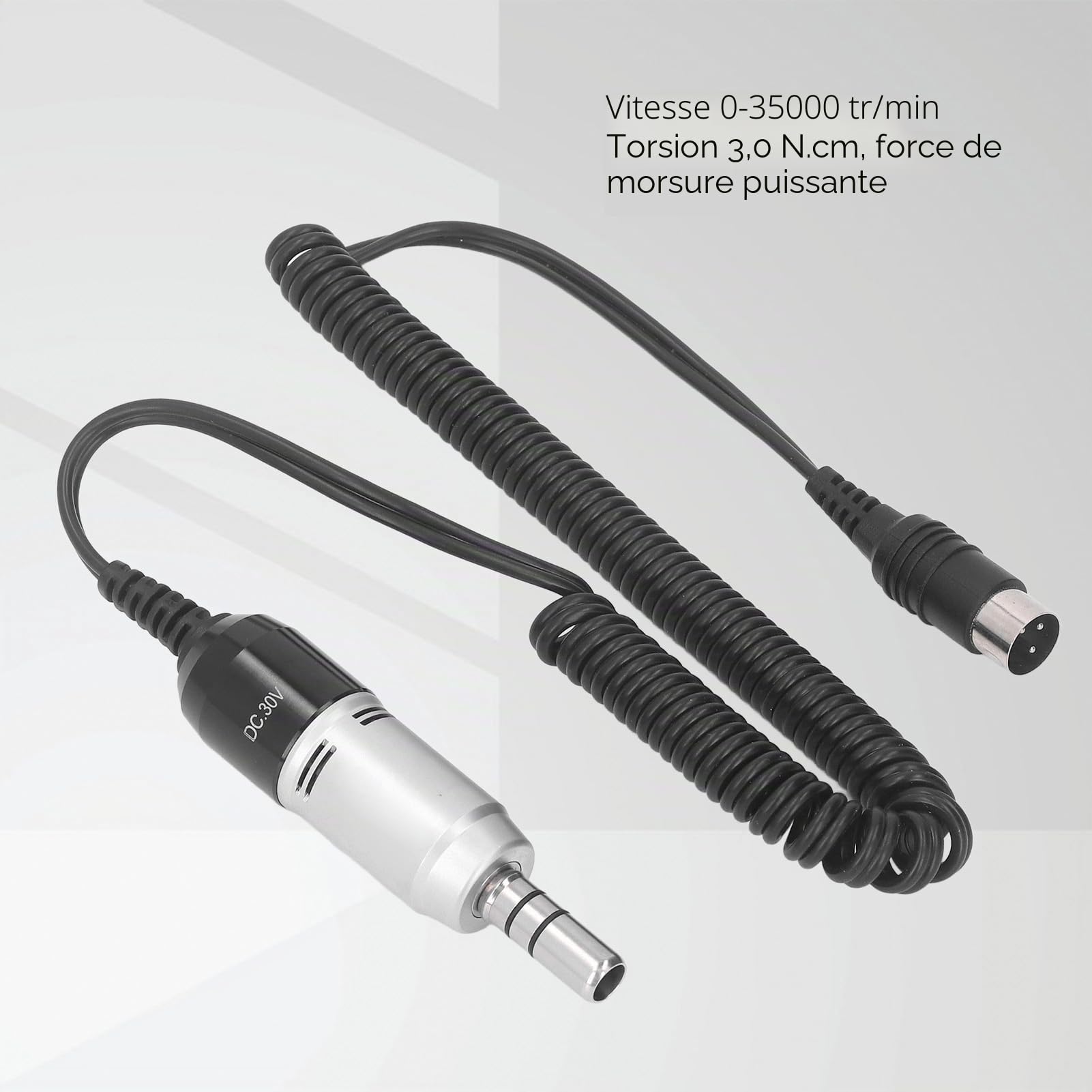 Poignée de Meulage de Moteur, Micro Moteur Poignée Brossée 35000 TR/Min Type E Pièce à Main Moteur électrique pour Bijoux Artisanat Polissage Meulage