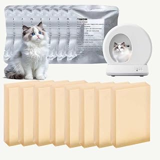 Cat Litter Deodorizer Replacement for Self-Cleaning Cat Litter Box,Odor Removing Gel Suitable for Meowant MW-SC01/MW-SC02/LB02， Pet Odor Eliminator Refills (8 Pack)
