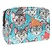 Produktbild TIZORAX Kosmetiktasche für Damen, Katzen im Winter, PVC, Make-up-Tasche