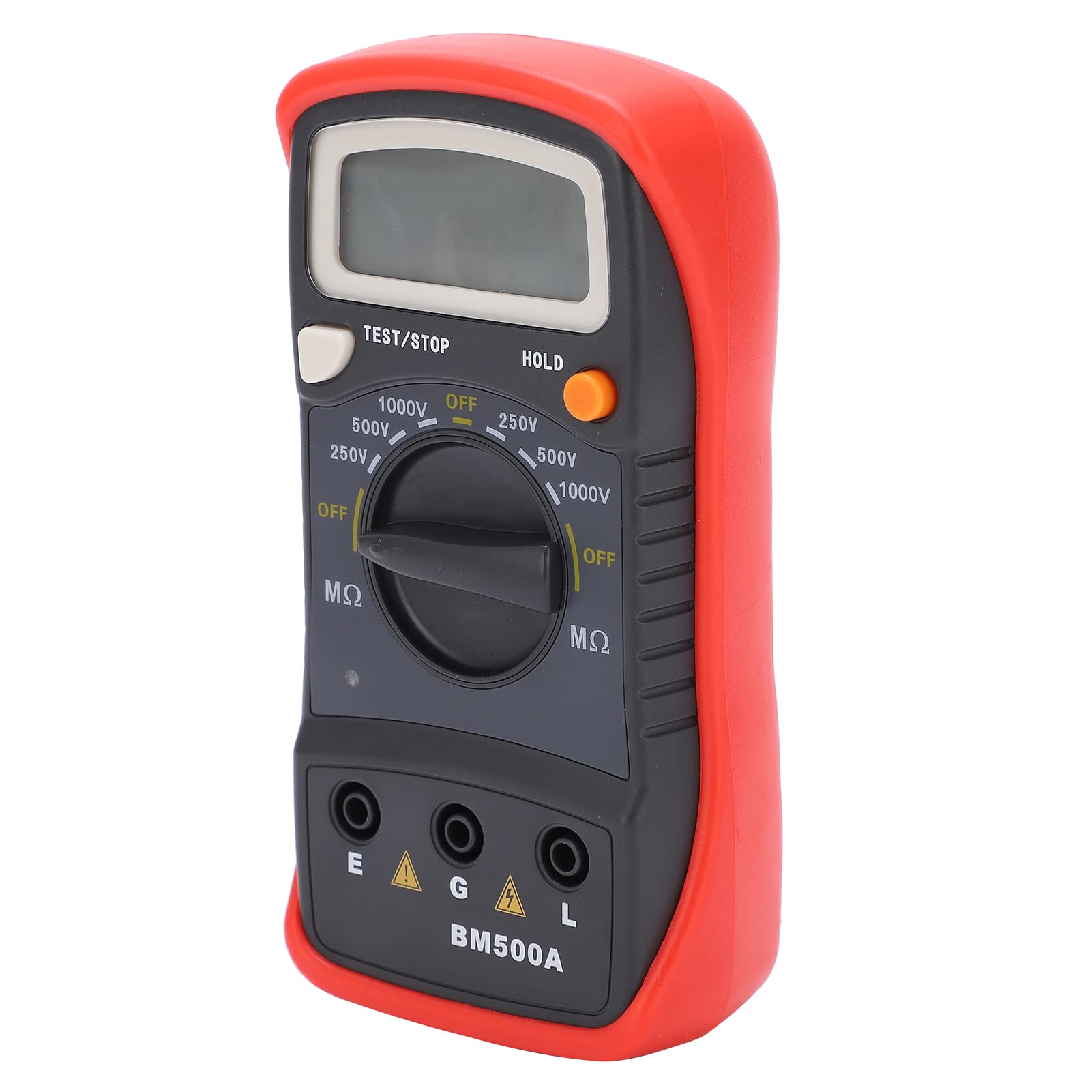 BM500A Mégohmmètre 1000V Testeur de Résistance d'Isolation Numérique avec Pinces LCD