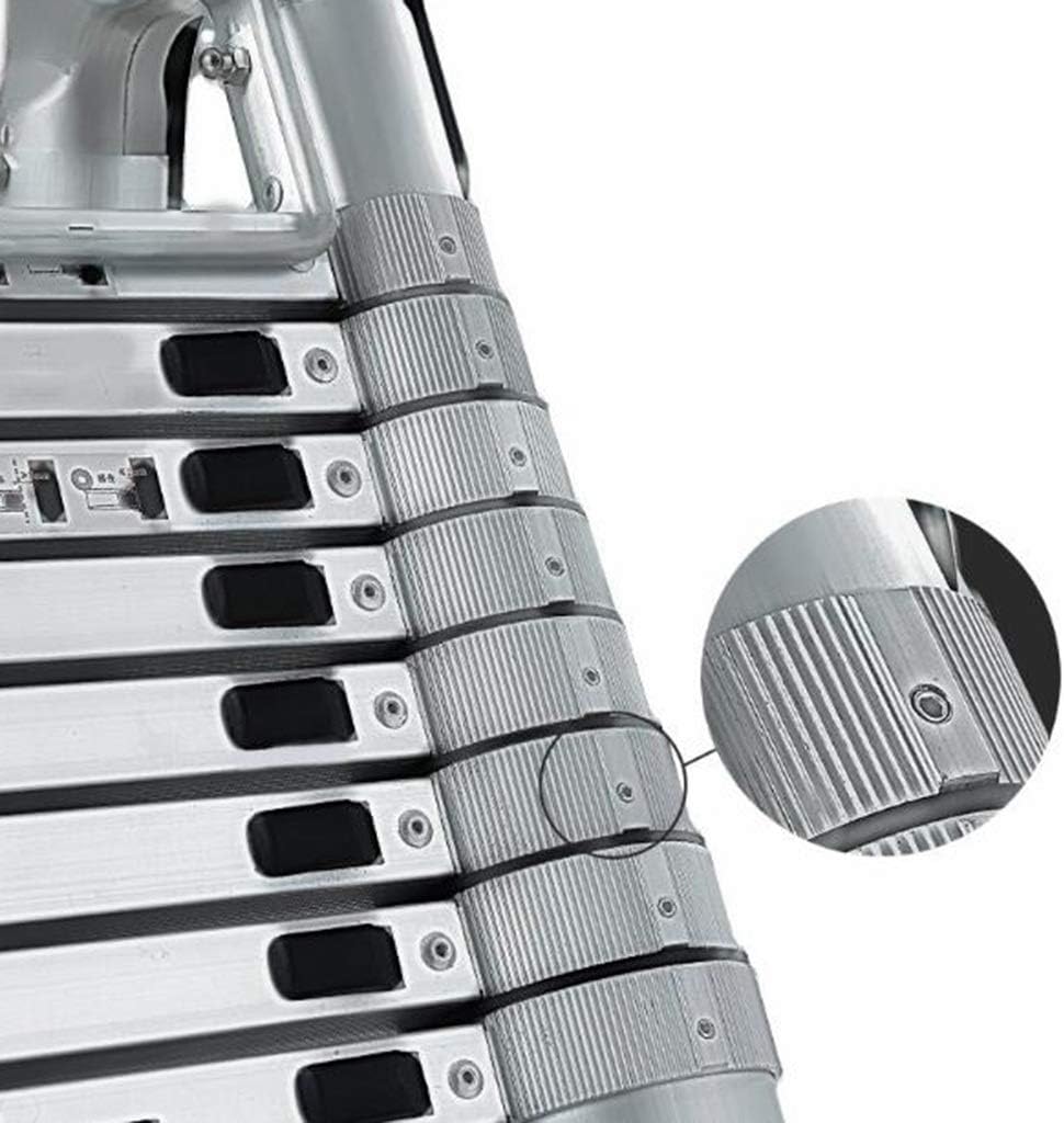 Extension Ladder,Folding Lifting Herringbone Ladder，Portable Household Engineering Moving Stairs, Load Capacity 330lbs/150 Kg (Size : 2M(6.5FT))