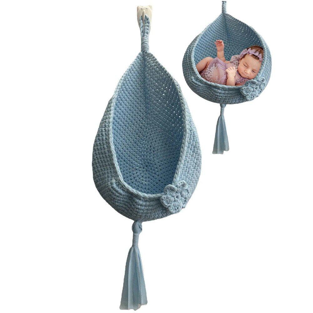 Hamac pour nouveau-né en coton tissé accessoire de photographie bébé 0-3 mois