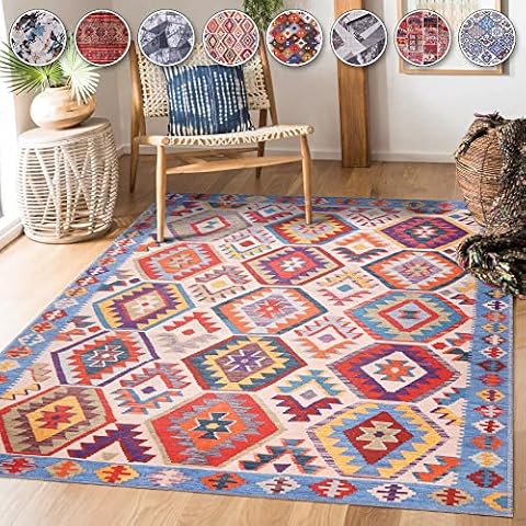 NETLINE HOME Machine Washable Area Rug Cover