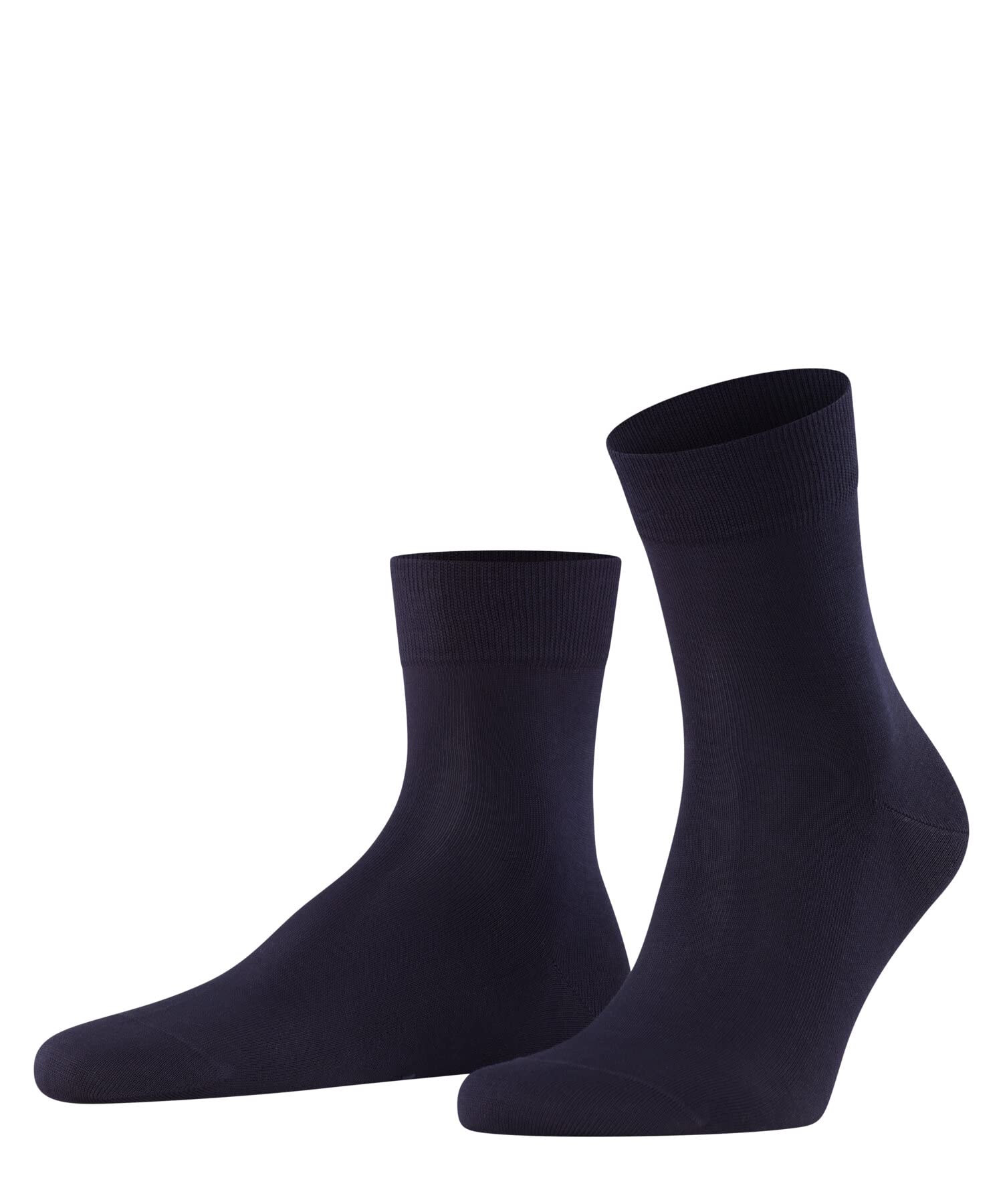FALKE Men's Tiago M Sso Fil D'Écosse Cotton Plain 1 Pair Socks, Blue Dark Navy 6375, 8.5-9.5
