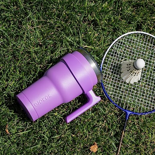 Image of BJPKPK 20 oz Tumbler with Handle & Straw, Insulated Stainless Steel Mug