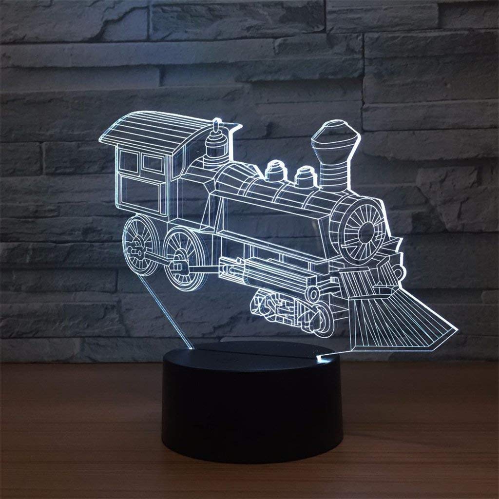 Lampada 3D Illusione Ottica LED A Forma Di Bicicletta: 7 Colori, Alimentazione USB O Batterie, Luce Notturna Per Bambini E Camera