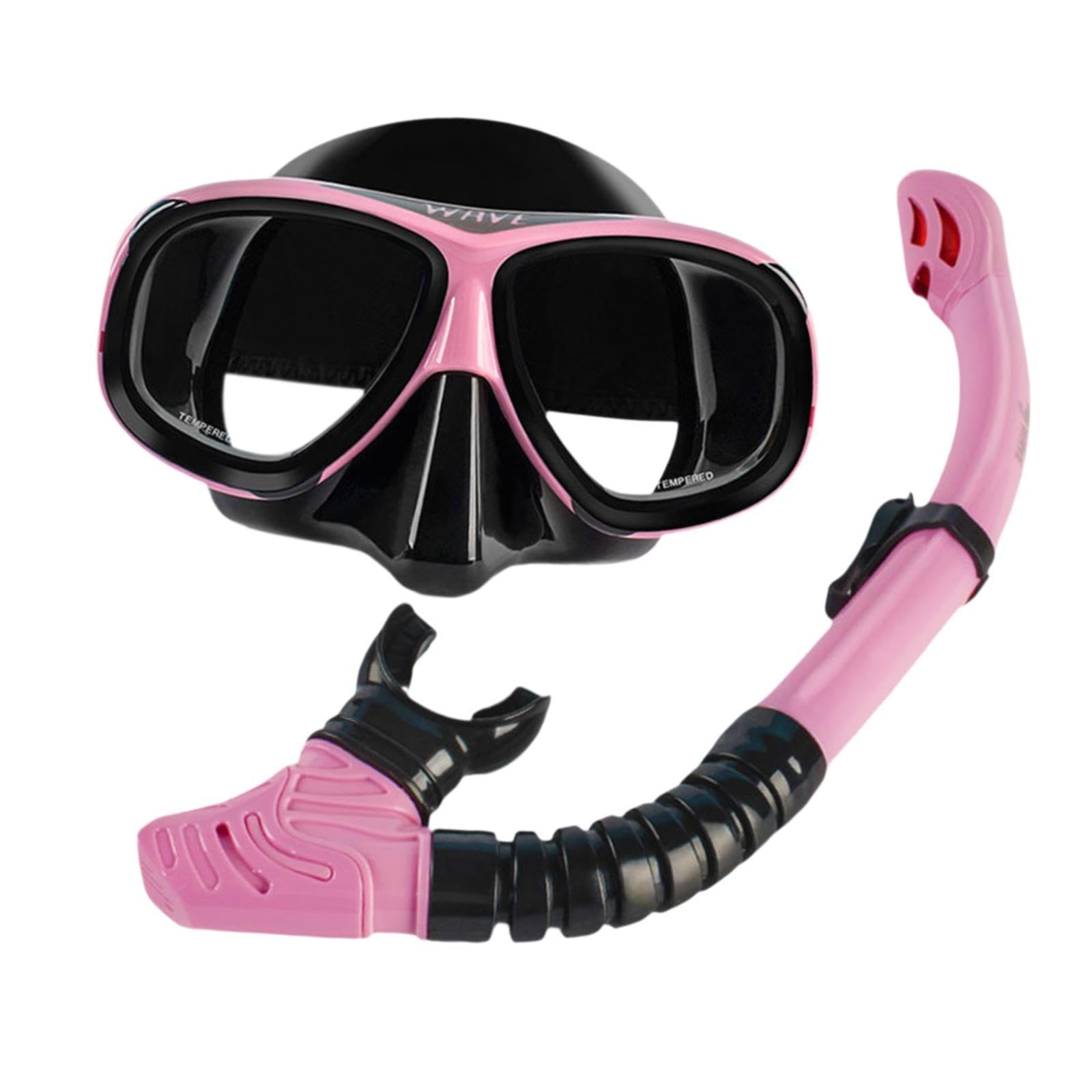Snorkel Set Kit de Snorkel Gafas Antiniebla Mascarilla Gran Visión Tubo Silicona Anatómica Material Adecuado para Adultos