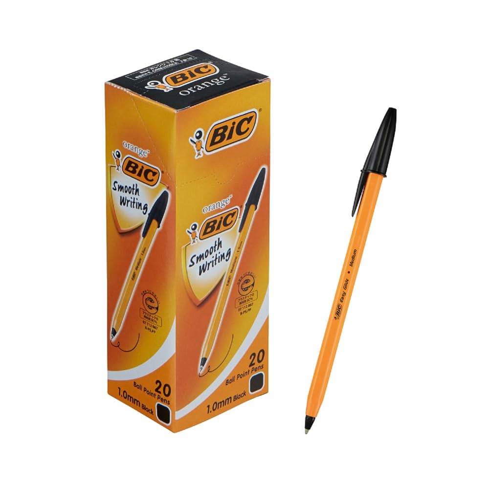 BIC オレンジEG 1.0 黒 E-ORMJ20EG Amazon.co.jp: ビック 油性ボールペン オレンジ 1.0 黒 20本 E