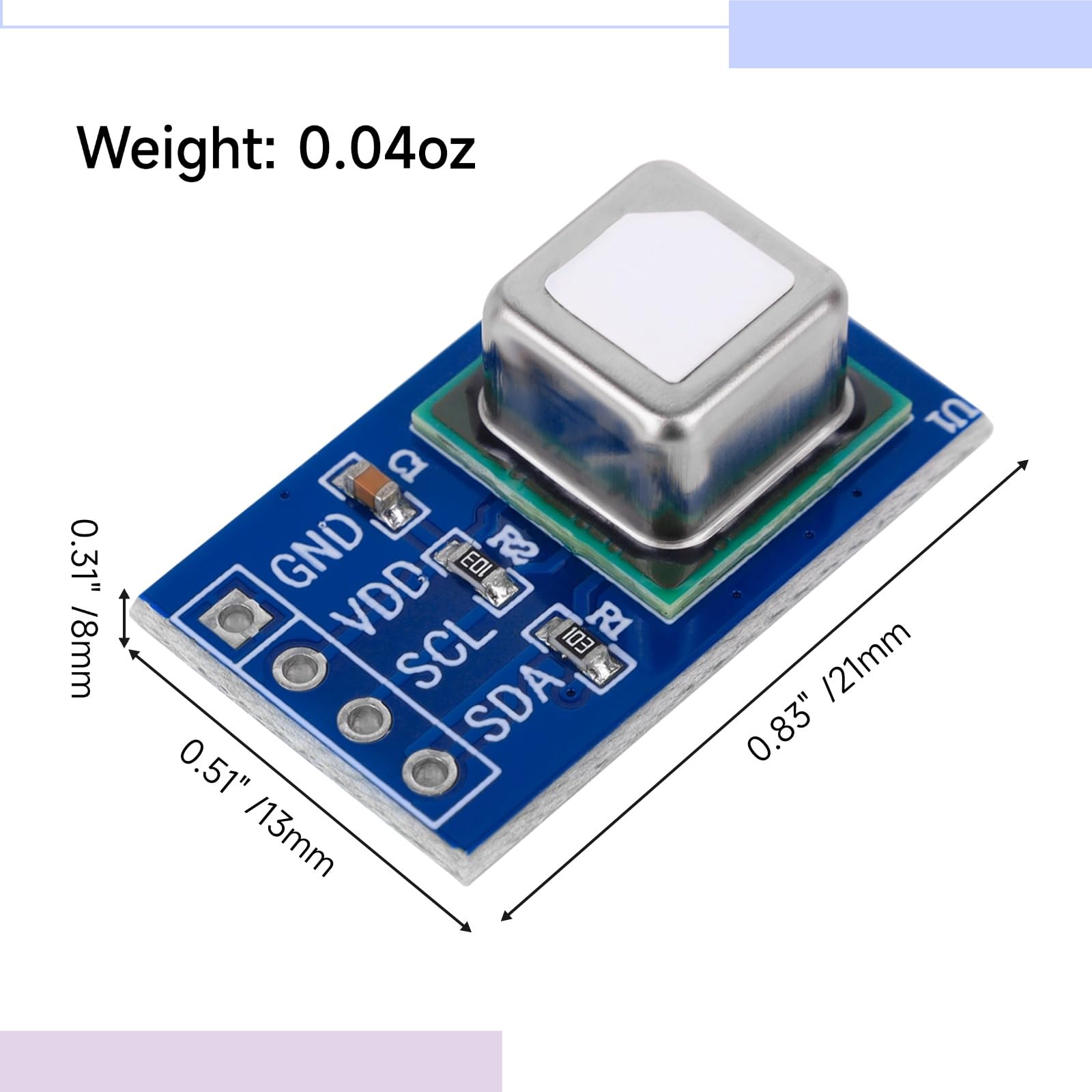 SCD40 / SCD41 CO2-Sensor Mit Temperatur & Feuch Produktbild-Vorschau 2