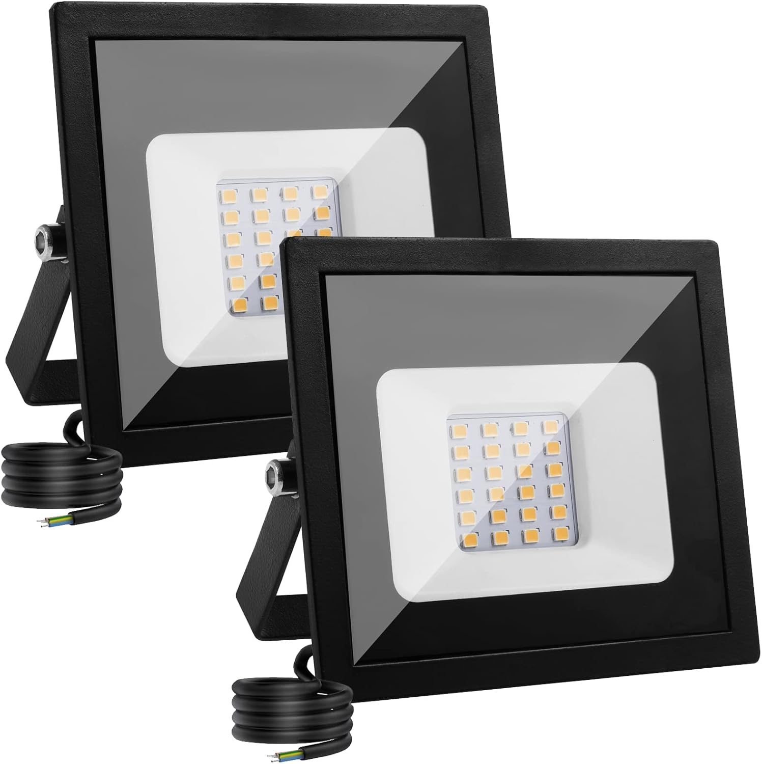 Focos LED Exterior 20W, DC12V Luz de Inundación LED 2000LM 12V, Proyector LED Impermeable IP65, Blanco Frío 6500K Exterior LED Floodlight para Jardín Patio Pasillo Garaj (2PCS, 20W)