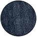 SAFAVIEH California Shag Collection Area Rug - 4' Round, Navy, Non-Shedding & Easy to Clean, Ultra Plush Thick Pile, Ideal for Living Room, Bedroom, Dining Space (SG151-7070)