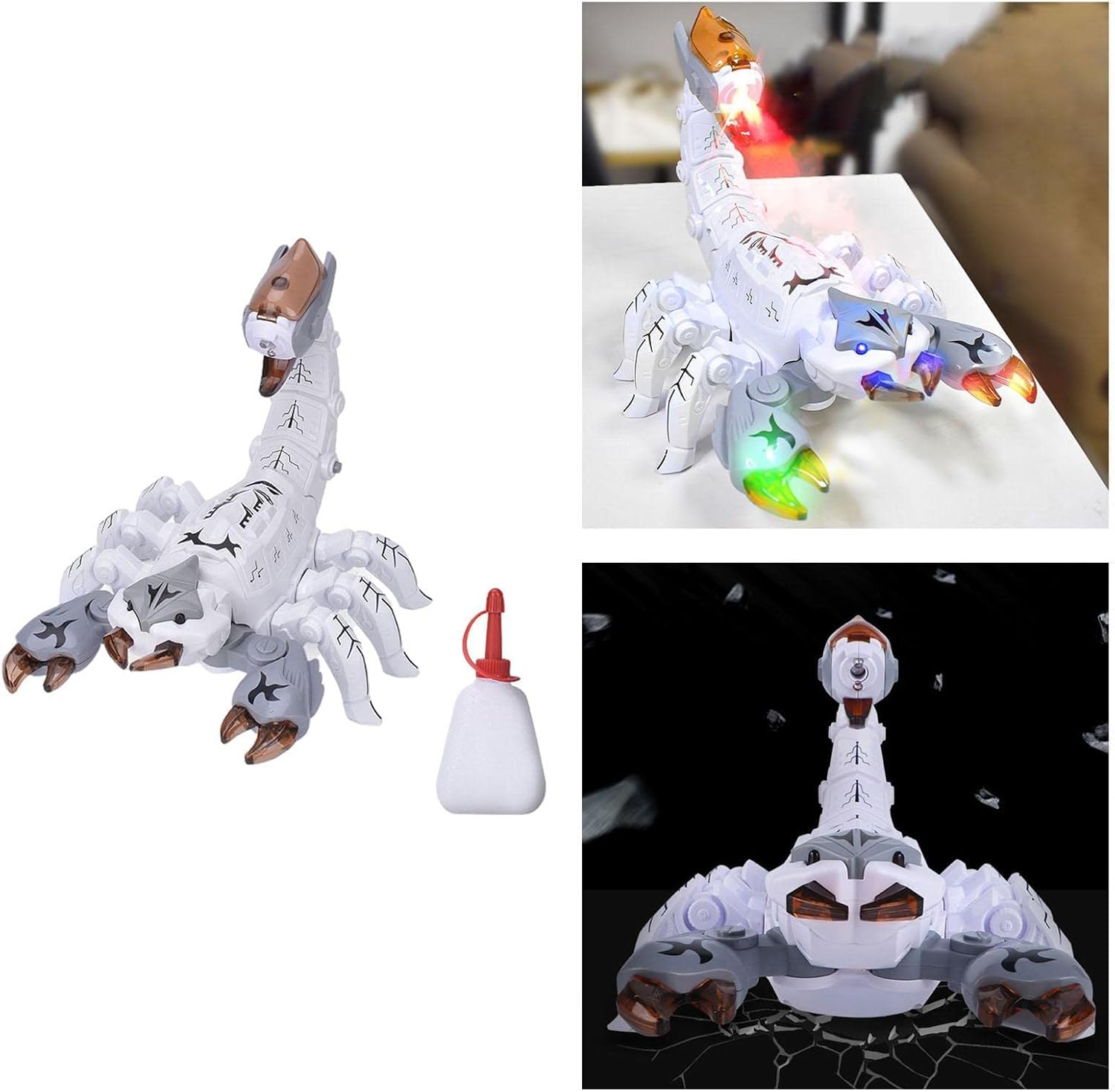 SparkBucket Electric Scorpion toypray Smoke Moving Joints Animal Model for Child White Kidso Play 4