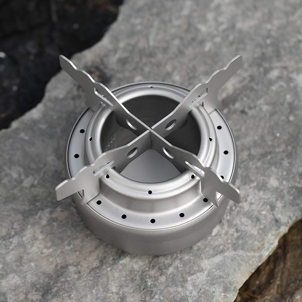 Lixada Titanium Al-cohol Stove Rack Cross Stand Outdoor Camping Stove