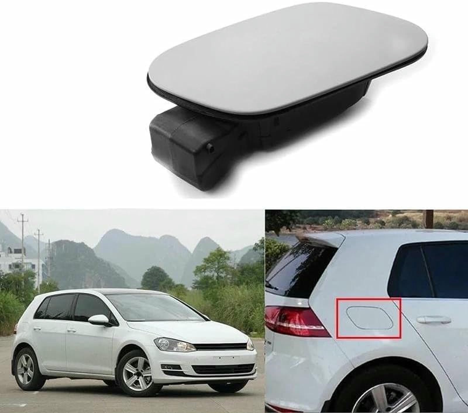 per VW per Golf 7 2014 2015 2016 2017 2018 2019 Tappo dello Sportello del Serbatoio del Carburante Tappo del Serbatoio del Carburante Non Innescato 5G0809999