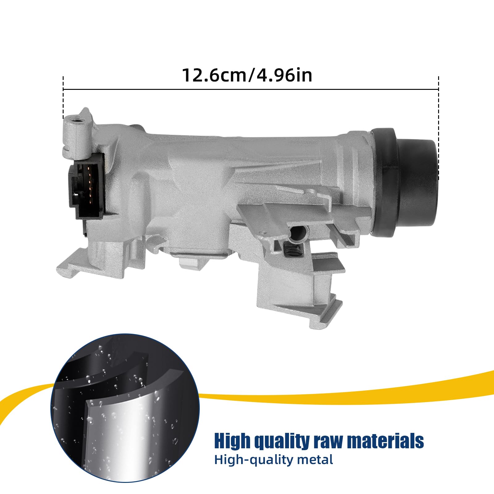 Interruptor de encendido + 1 llave de control remoto para A3 Q3 TT Seat Altea León Beetle Golf 5 Bloqueo de dirección Carcasa de bloqueo de dirección 1K0905851B 1K0905865