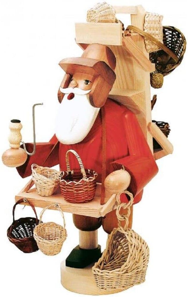 Basket Vendor German Christmas Incense Smoker Handcrafted in Germany New