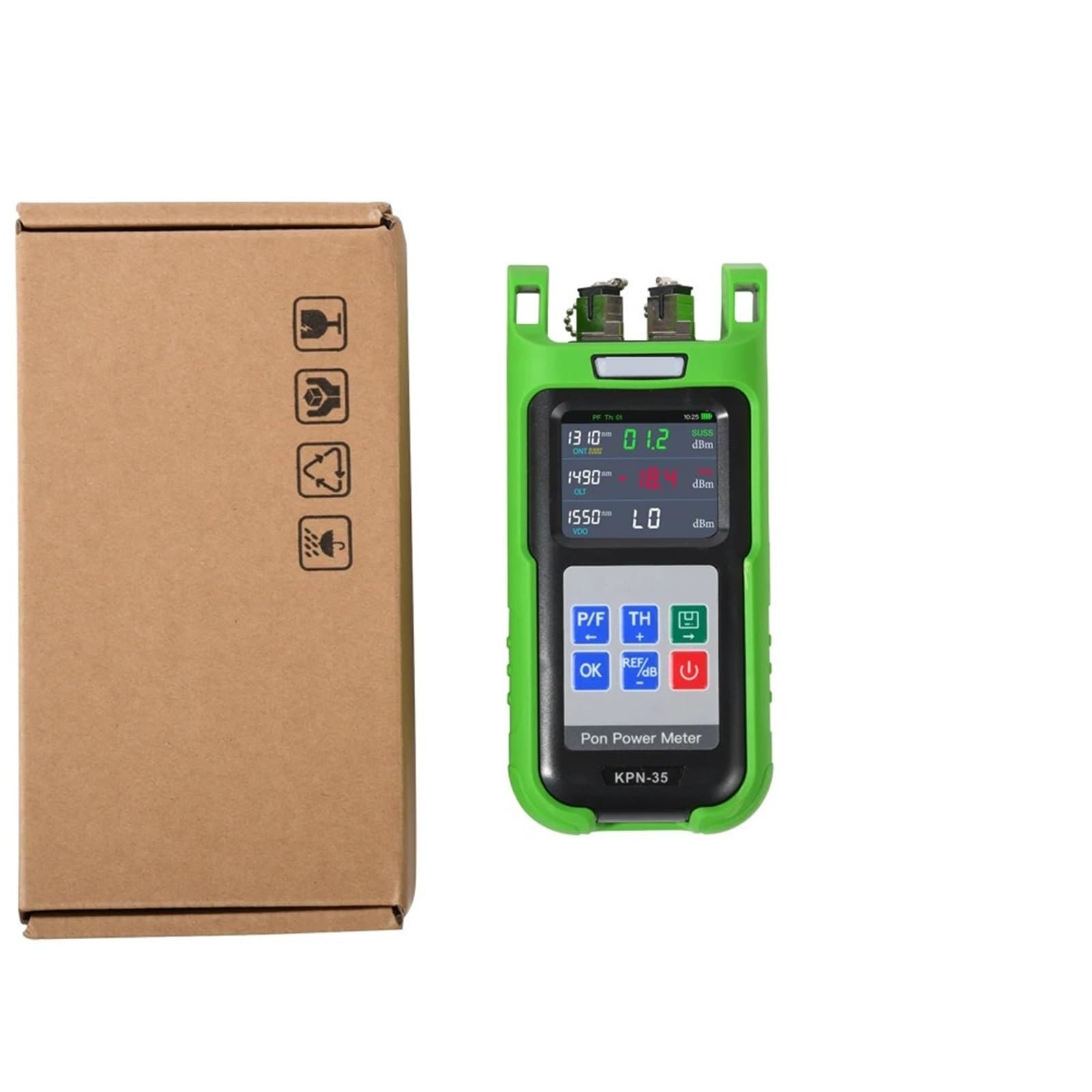 OTDR, Glasfaser-Pon-Leistungsmesser for Pon-Netzwerktests, KPN-35, 1310 nm, 1490 nm, 1550 nm,Anti-Interferenz(KPN-35-APC Connector)