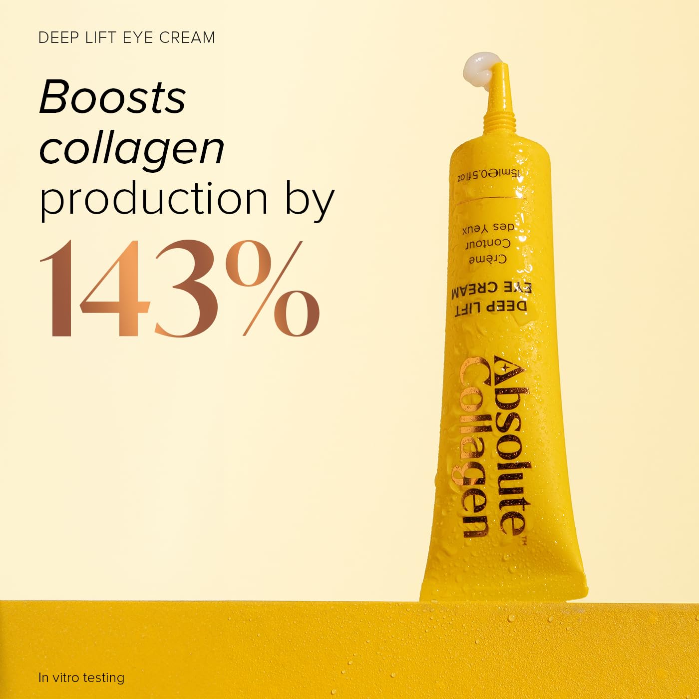 Absolute Collagen Deep Lift Eye Cream 15ml, Radiance Boosting, De-Puff and Brighten Dark Circles - Image 3