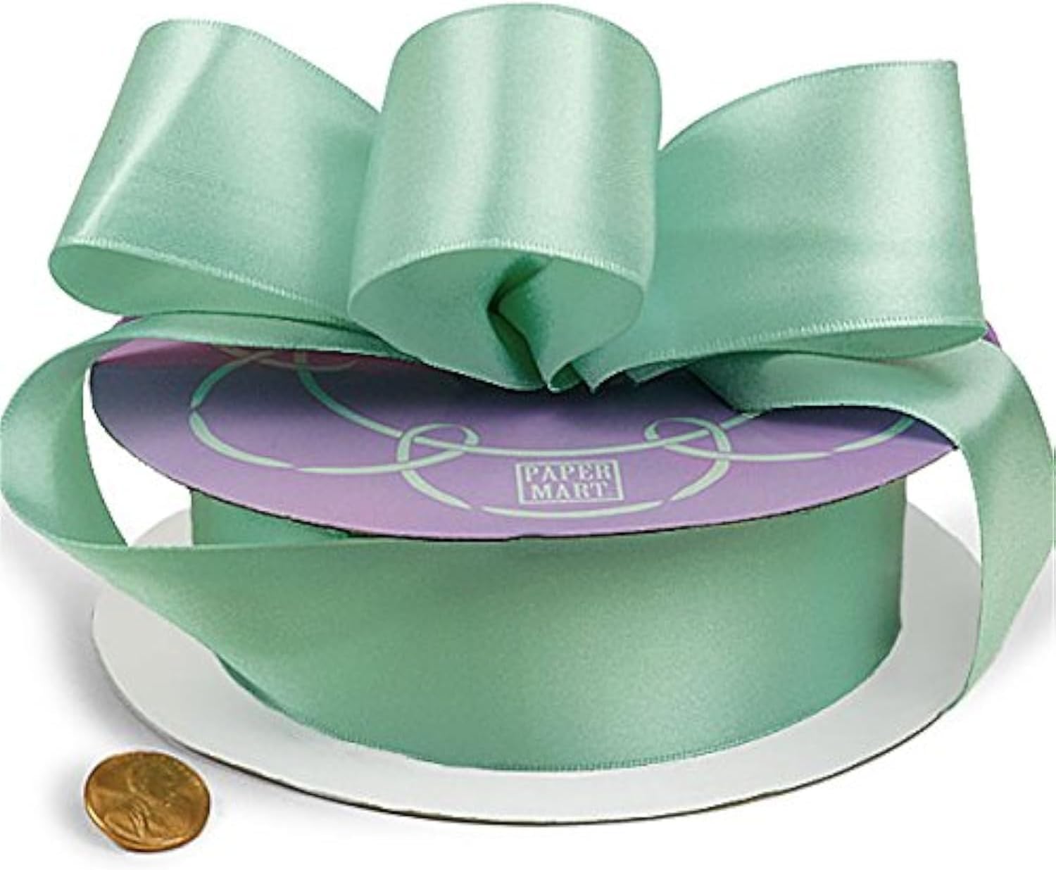 Turquoise Double Face Satin Ribbon 2 1/2" X 25 Yards