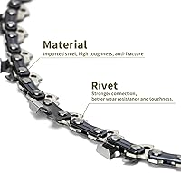 Vista 3 de 10 Inch Chainsaw Chain S40, 10 Inch Pole Saw Compatible with Sunjoe SWJ803E/SWJ807E, Oregon, Remington, Echo, Craftsman, Poulan, Worx, Greenwork