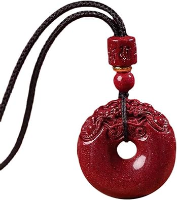 Cinnabar Pixiu Safety Charm Pendant - Wealth Attraction, Protection, and Good Fortune from the East