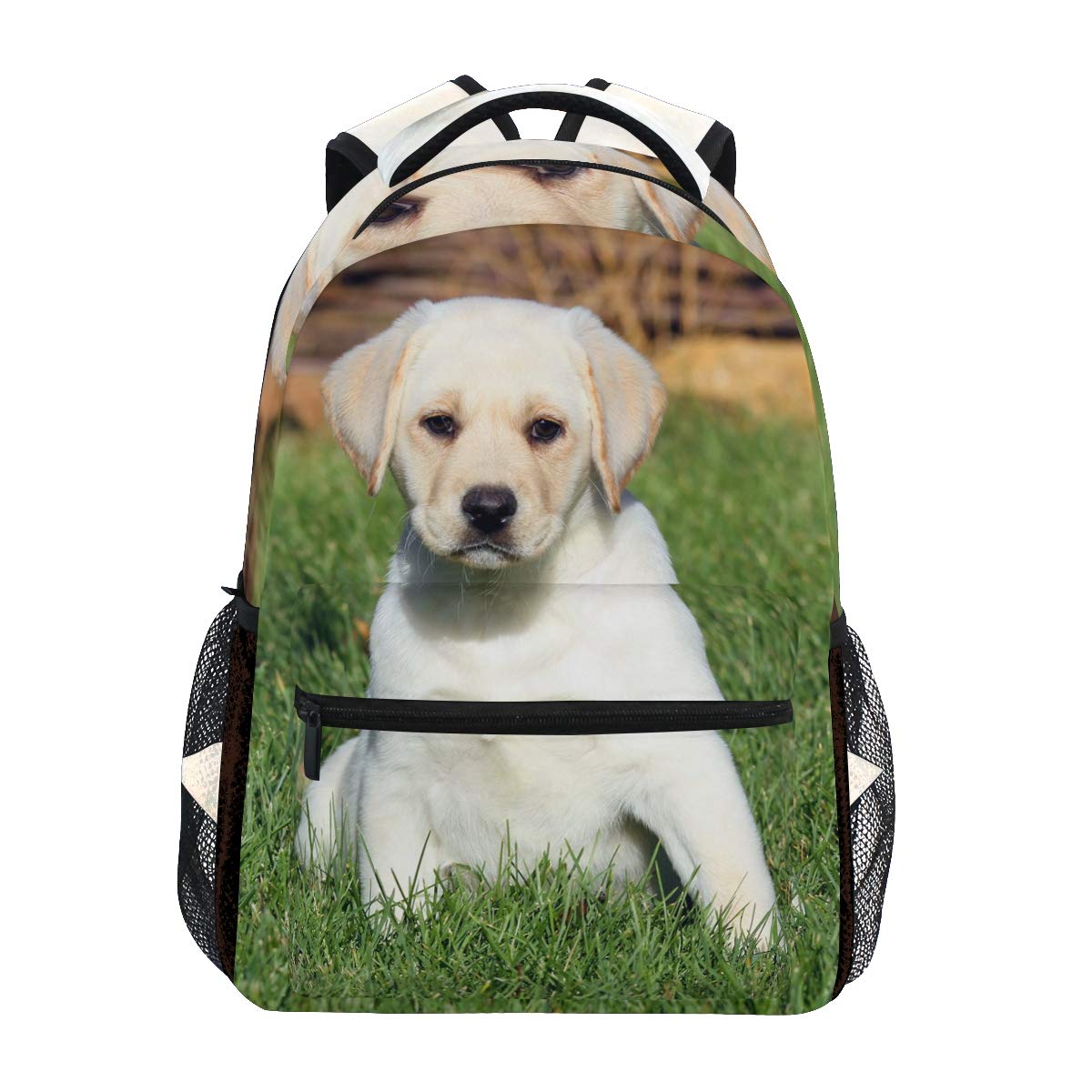 Dog Print Puppy Backpack for Kids GirlsCute Labrador School Bookbag Back to School for Kindergarten