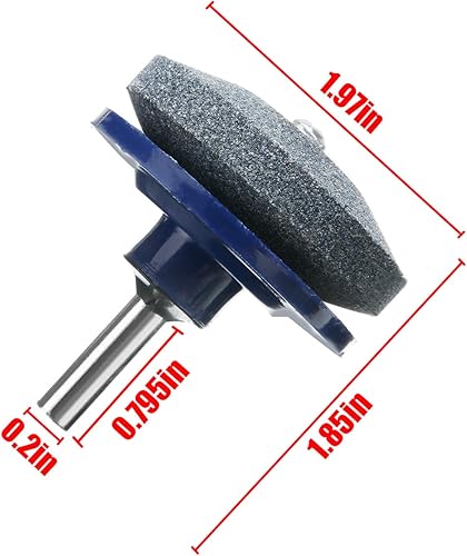 Miniatura 4 de Afilador de cuchillas para cortacésped, 4 piezas, universal, multiafilado, rotativo, afilador para taladro eléctrico, taladro manual y equilibrador