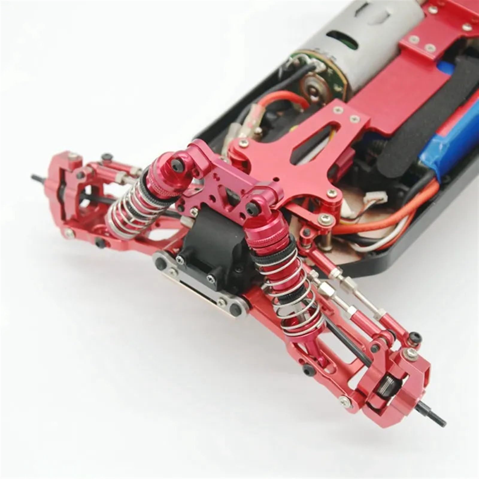 4 Pièces Amortisseur De Jambe De Force De Voiture RC, Amortisseur De Jambe De Force De Choc Accessoire De Remplacement De Mise à Niveau RC Pour Voiture 144001 1/14(Violet