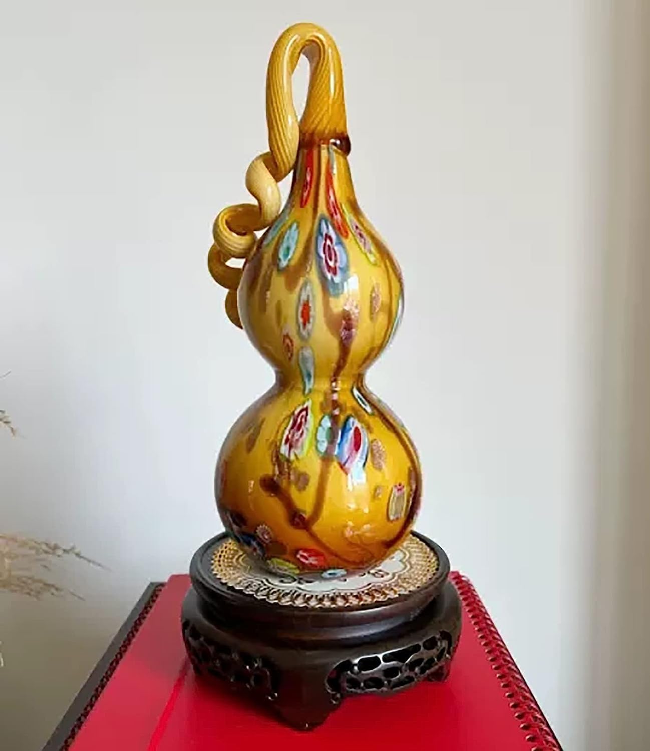 Home Office Decoration Bonsai Base, Round Practical Wooden Pedestal for Teapot, Vase, Potted Plants, Odd Stone, Oriental Furniture Wooden Display Stand (A Color,NO.7 Inner Diameter 28cm/11in)