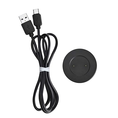 Miniatura 3 de Cargador compatible con Huawei Watch GT/GT2/GT 2e/GT Classic/GT Sport, Honor Watch Magic/Magic 2/Dream/GS Pro-USB Cable de carga negro