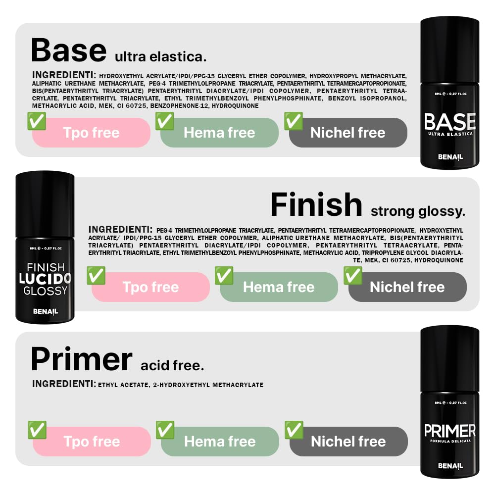 Kit Semipermanente Unghie Professionale, Kit Ricostruzione Unghie Gel Completo, Lampada Uv Led 48w, Smalto Unghie Primer, Base & Top Coat Semipermanente (Lattiginoso)