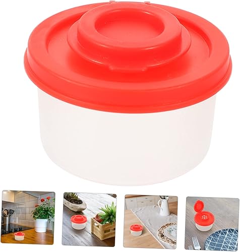 Miniatura 7 de UPKOCH Mini tarro dispensador de botellas de condimentos de vidrio, mini salero con tapa, recipientes sellables, ollas de sal y pimienta, recipiente