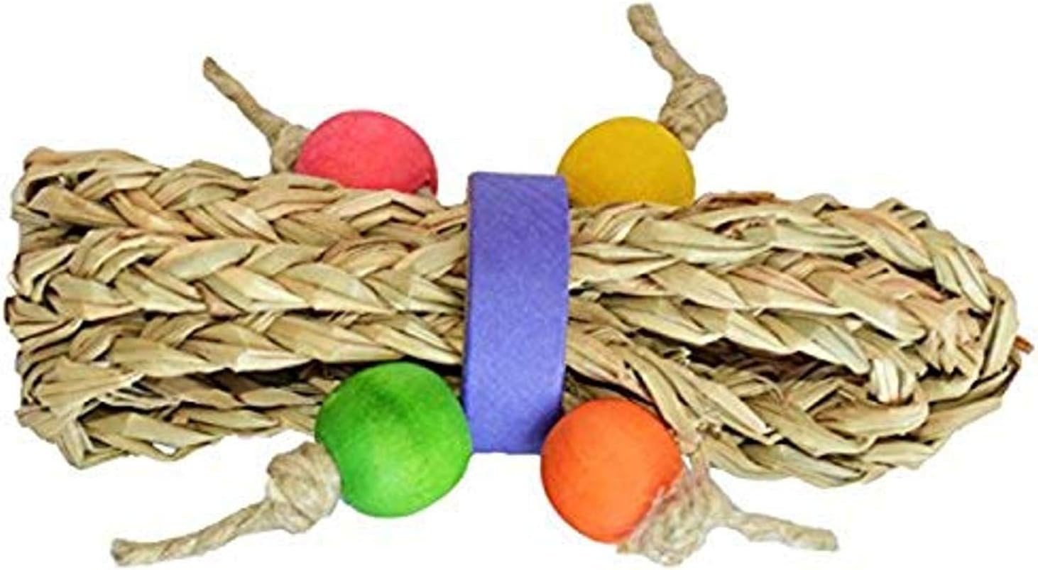 Super Bird Creations SC203 Mini Seagrass Tumbler Small Animal Toy, 4" x 2"