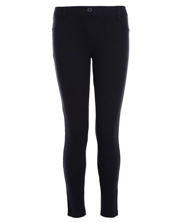 Nautica Girls' School Uniform Stretch Interlock Legging, Navy, 12 by Nautica - Used condition - US$31.41