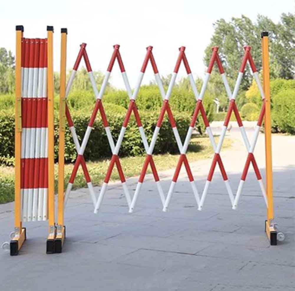 Barrière rétractable mobile métallique extensible contrôle circulation piétonne
