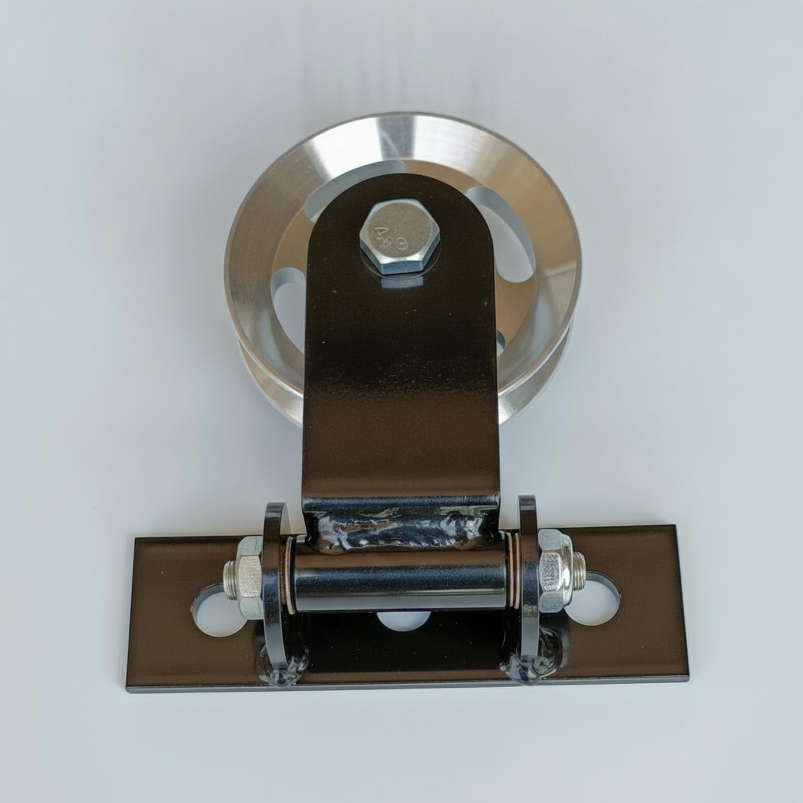 Harilla Polea Giratorio con Placa Montaje Multifuncional Polea con 3 Orificios Montaje para Gimnasio en Casa, Estilo